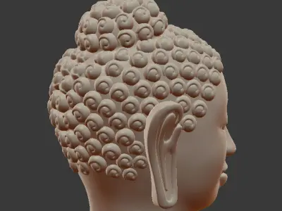 Buddha Head model 3D print model
