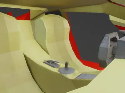 Low poly Italian sports car Low-poly 3D model