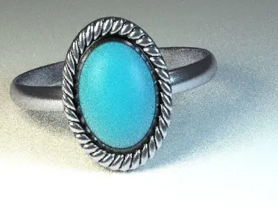 3D Ring  Low-poly 3D model