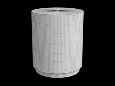Light Beige Bohemian Side Table Low-poly 3D model