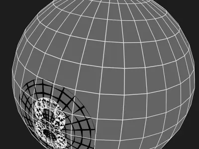 Pool ball 8 3D model