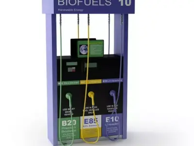 Biofuels Gas Pump 3D model