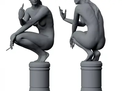 Girl Sculpture 3D print model