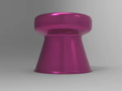 Friday Side Table Low-poly 3D model