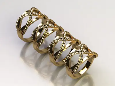 Gold ring 4 Free 3D print model purchase