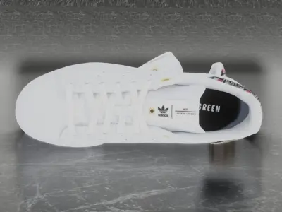 Adidas 3D Shoes - White - Stan Smith Series Low-poly 3D model