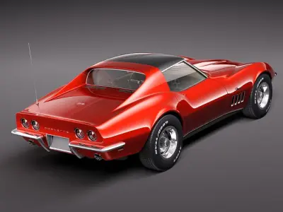 Chevrolet Corvette C3 1969 3D Model 3D model