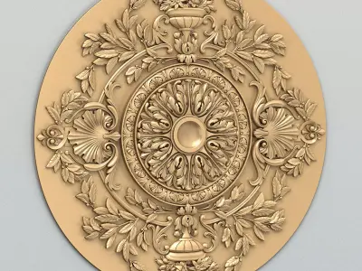 Round rosette 055 3D model