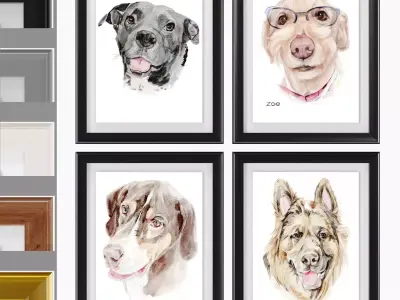 Art Frams 17- Happy Pet Art 3D model