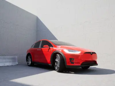 Tesla model X 3D model