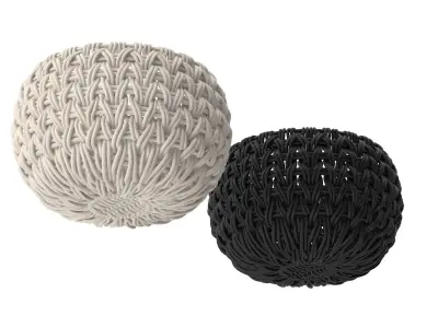 Storage Basket - Small Low-poly 3D model