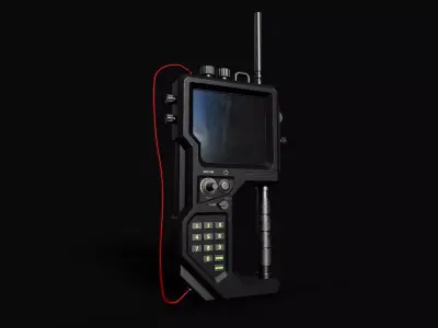 Low-Poly Walkie-Talkie Game Asset Free low-poly 3D model