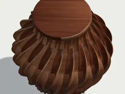 V 3   Flower vase 3D print model