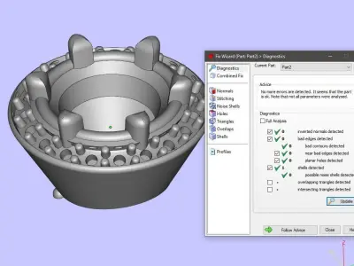 Cluster Halo Ring 3D print model