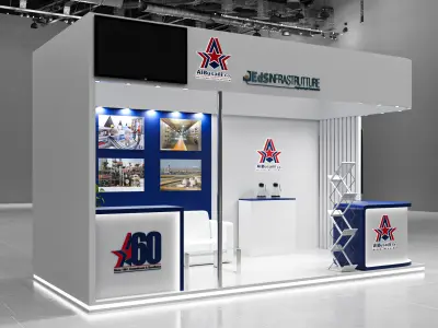 small booth 6x3 3D model