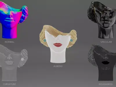 Vintage Showpiece Decor 1930s 3D model 3D model