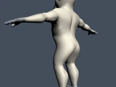 Yeti Character RIGGED Low-poly 3D model