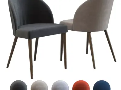 Camille Dining Chair - Crate and Barrel  3D model