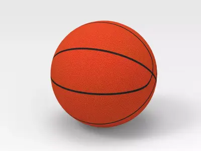 Basketball ball 3D model 9