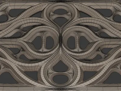 Paneling belonging to Carlisle Cathedral  1842 V4 3D model
