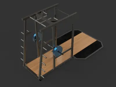 GYM POWER CAGE 3D model