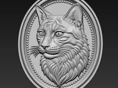 Cat Head A82 3D print model