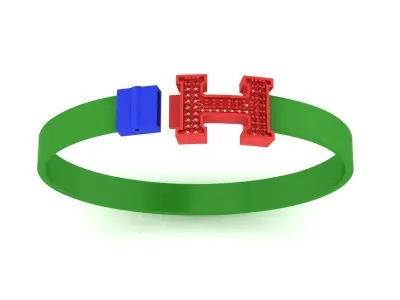 H Fashion Bracelet  3D print model