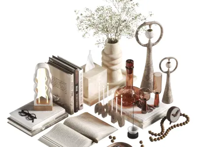 Decorative set 05 3D model