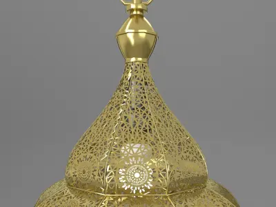 TAJ moroccan lamp Low-poly 3D model