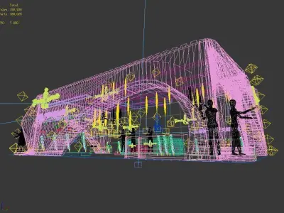 Exhibition - Area - 15X9-3DMAX2009-01 3D model