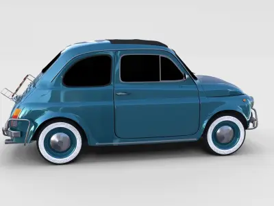 Fiat 500 Pack 3D model