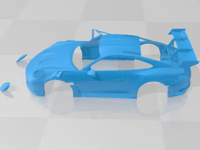 Porsche 911 GT3 RS 2022 - Body Car STL Model 3D print model