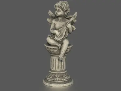ANGEL WITH GUITAR 3D model