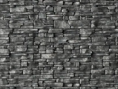 Wall clincer rock brick n3 3D model