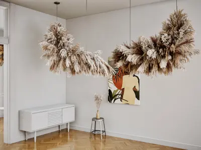 Archinteriors for UE vol 16 - stylish bouquets of dry flowers 3D model