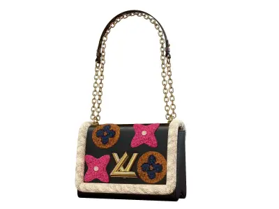 Louis Vuitton Bag Twist Fur Low-poly 3D model