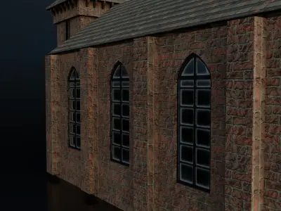 Medieval Building - Low Poly Low-poly 3D model