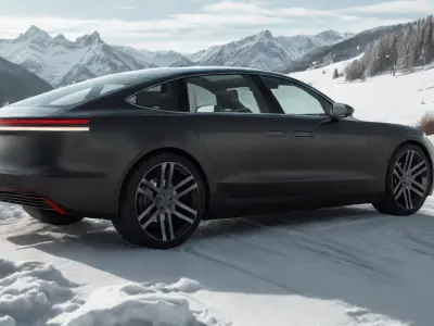 Electric car 4 3D model