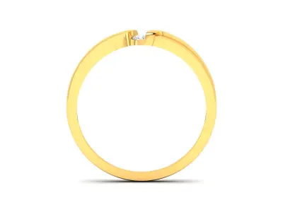 Band 3dm Render Details mens diamond ring gold 3D print model