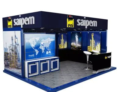 Booth Exhibition Stand a363 3D model