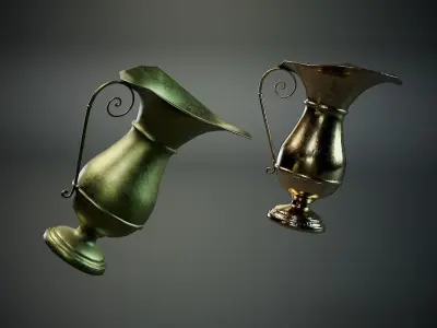 antique vase Low-poly 3D model