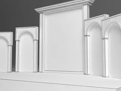 Modern Wedding Stage 3D model purchase