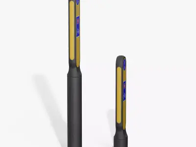 Traffic Bollard G Low-poly 3D model