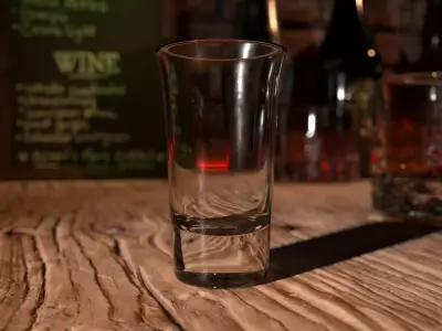 Bar Glass Shooter double Free low-poly 3D model