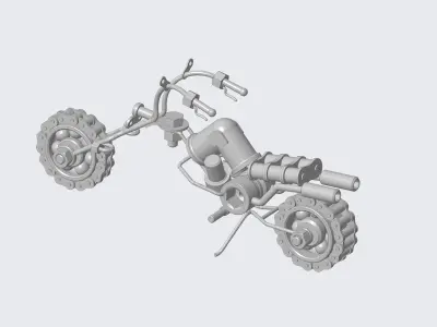 motorcycle model Free 3D model