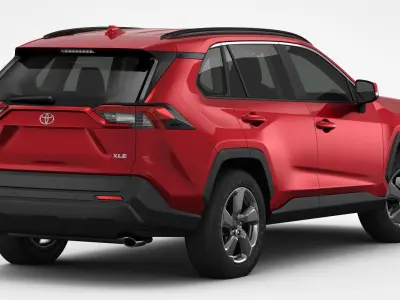 Toyota RAV4 2019 Detailed Interior 3D model