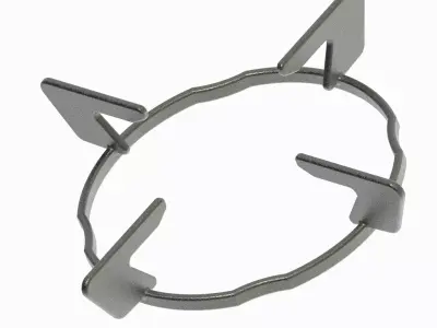 Gas Stove Pan Support 3D print model