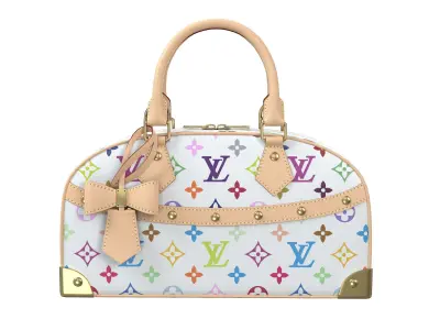 Louis Vuitton x Murakami Handbag East West Low-poly 3D model