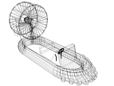 Hovercraft - Racing 3D model