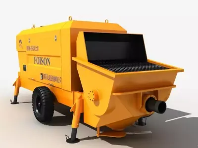 Concrete Pump 3D model